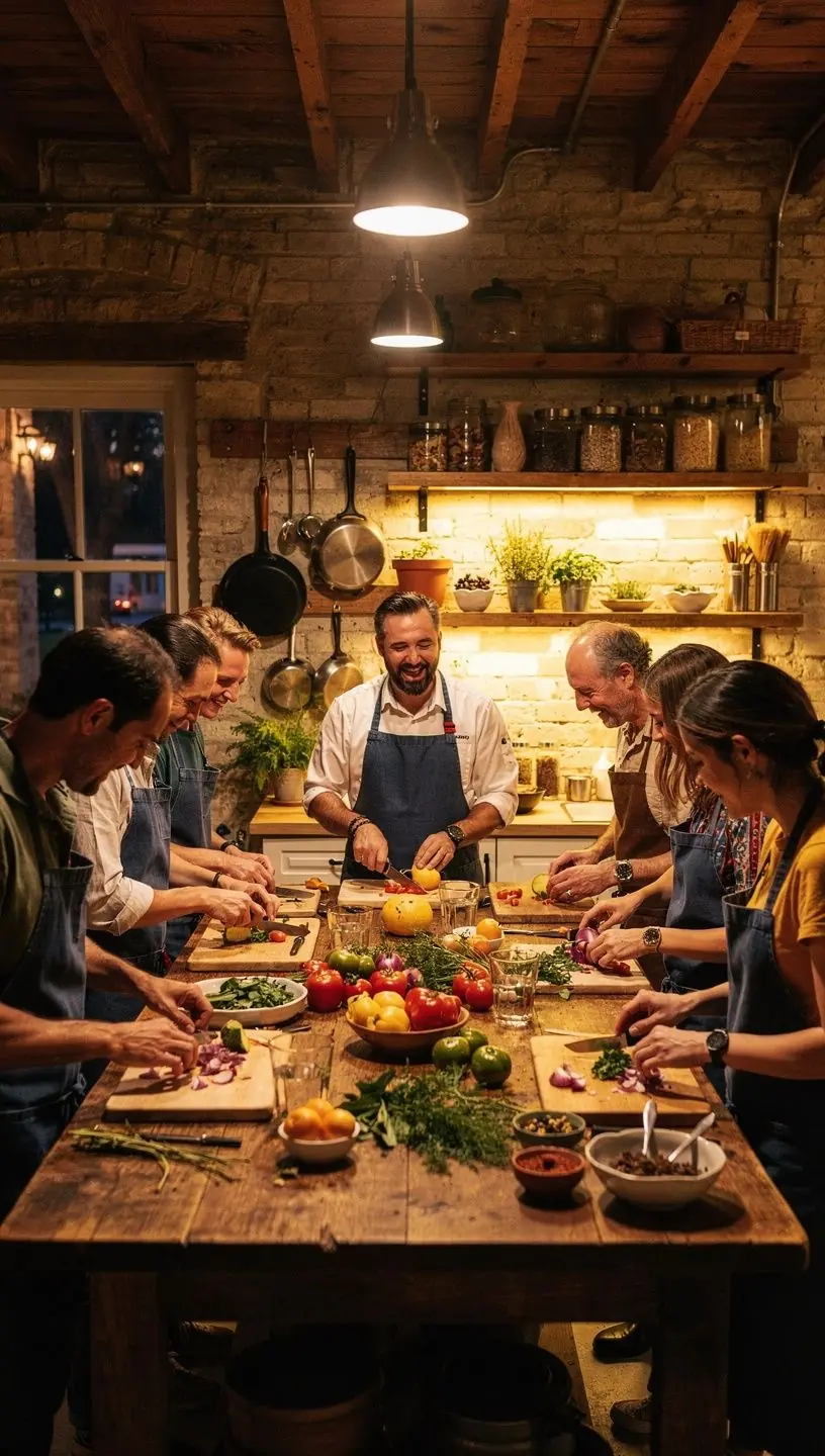 Cultural exchange program participants engaging in activities.